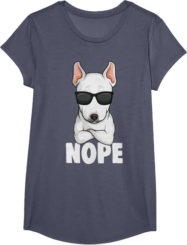 Vista 14 de Camiseta de perro Bull Terrier para niños y mujeres, Negro