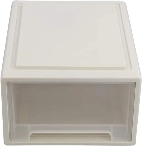 Vista 7 de Cajón apilable de 12 cuartos de galón, 1 cajón apilable de plástico para escritorio