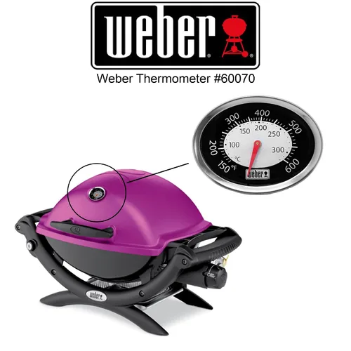 Vista 4 de Weber 60070 - Termómetro ovalado Q original