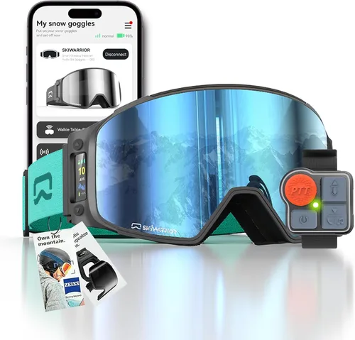 Vista 11 de Multifunctional Smart Wireless Ski Goggles with Walkie-Talkie, Anti-Fog Zeiss Lens, Music & Call Function