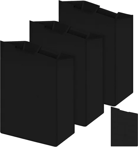 Vista 9 de Windyun 3 bolsas de repuesto para clasificador de ropa sucia hipotenusa, cesta de repuesto extraíble, bolsa organizadora de almacenamiento de Beige