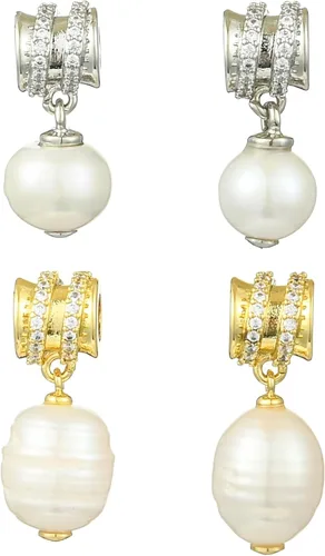 Vista 10 de Stiesy Dijes de latón dorado para hacer joyas, colgantes a granel para collares, pulseras, aretes, manualidades, Vidrio, Sin piedra preciosa