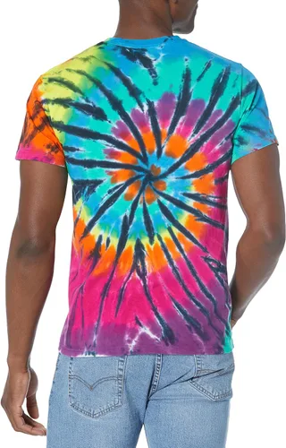 Vista 2 de Liquid Blue Camiseta Rainbow Spiral Streak para hombre