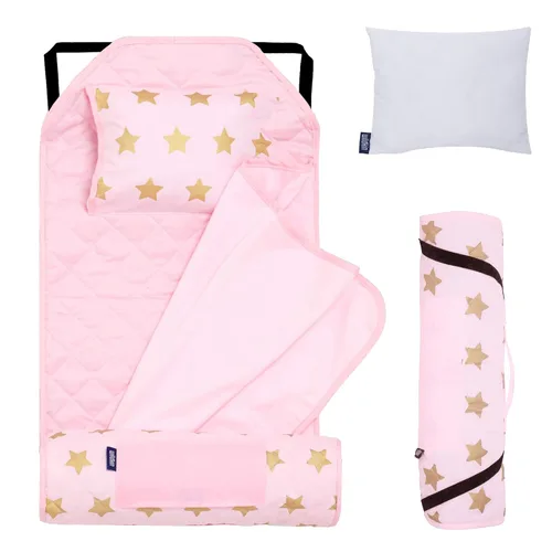 Vista 28 de Wildkin - Tapete para tomar la siesta, moderno y todo en uno, con almohada para infantes (niñas o niños), tamaño perfecto para la guardería
