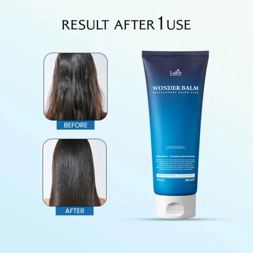 Vista 5 de LA'DOR Wonder Balm 6.8 fl oz Tratamiento Capilar Acondicionador Hidratante Proteína Seda Nutre Intensamente los Rizos con Sustancias Irreemplazables