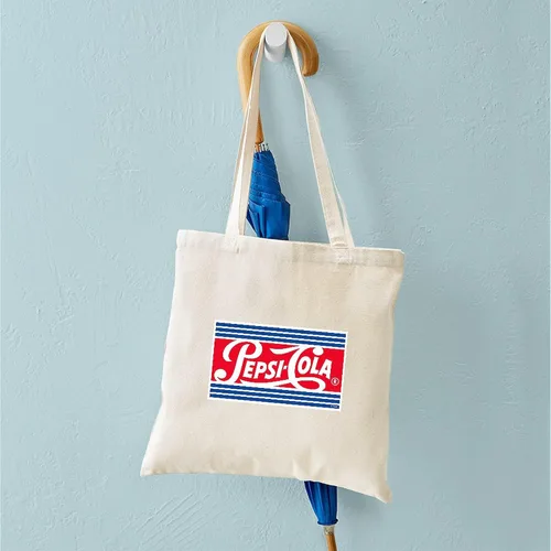 Vista 93 de CafePress Pepsi Tote Bag Bolsa de lona natural, bolsa de compras de tela, Caqui