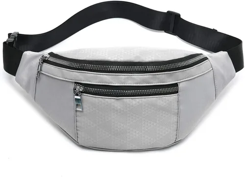 Vista 5 de Fanny Pack for Men Women - Water Resistant Fashion Waist Bag Pack with Adjustable Strap for Travel Hiking Running Outdoor Sports.