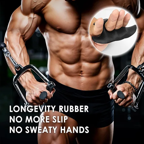 Vista 6 de Agarres de entrenamiento antideslizantes, 4 protectores ergonómicos de manos para hombres y mujeres, portátiles y transpirables, guantes