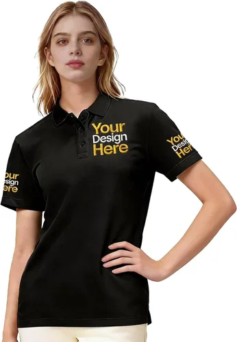 Vista 2 de Polo personalizado para hombres y mujeres, camisa estampada bordada personalizada para eventos de equipo, uniformes de empresa y ropa casual