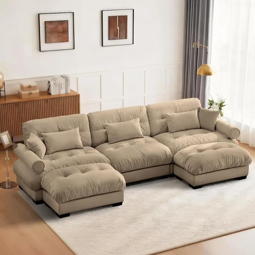 Vista 83 de SoarFlash Moderno sofá reclinable de terciopelo para sala de estar, sofá biplaza para apartamento, sofá de almacenamiento con marco de madera Azul