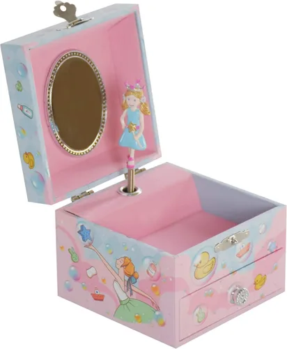 Vista 4 de Joyero de música para niña Caja de almacenamiento de música Caja de música, regalo para niños. (Repertorio Swan Lake)