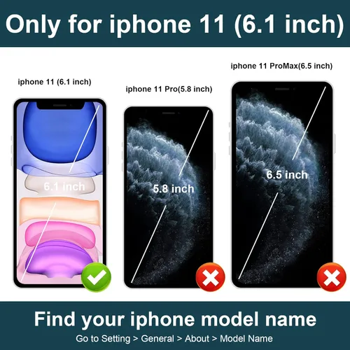 Vista 2 de Folosu Funda compatible con iPhone 11, cartera con tarjetero y rotación de 360°, soporte de anillo de dedo con función atril, bloqueo RFID, piel