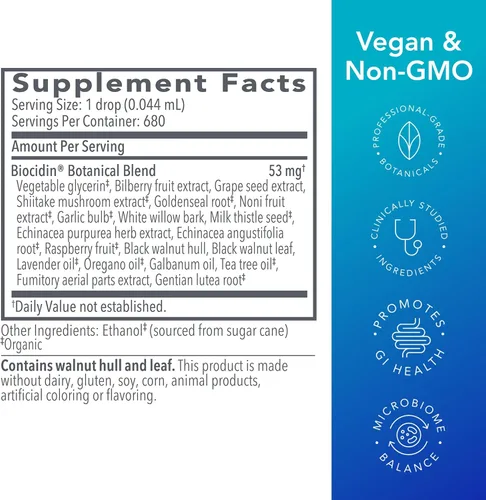 Vista 7 de Advanced Formula Biocidin líquido, 1 onzas
