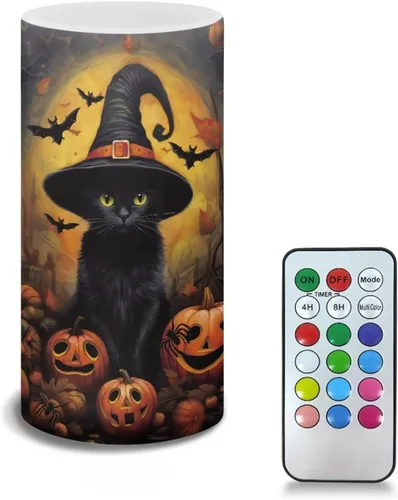 Vista 12 de Velas LED sin llama personalizadas que funcionan con pilas con temporizador remoto que cambia de color, personaliza fotos y texto, hazlo tú mismo tu