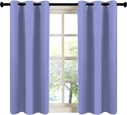 Vista 38 de LA PALMA Cortinas opacas con aislamiento térmico y ojales, para sala de estar, dormitorio, paquete de 2 paneles
