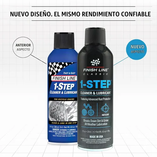 Vista 3 de Limpiador y lubricante de 1 paso Finish Line Aerosol de 8 onzas