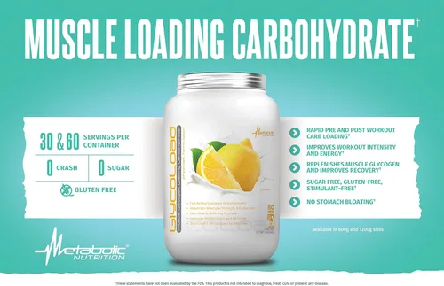 Vista 4 de Metabolic Nutrition, Glycoload, 100% micronizado cíclico racimo dextrina carbohidrato en polvo, glucógeno muscular carga de carbohidratos, Frambuesa