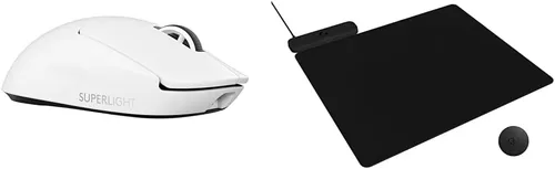 Vista 23 de Logitech G Pro X Superlight 2 Lightspeed - Mouse inalámbrico para juegos + alfombrilla de mouse de carga inalámbrica Powerplay 2, color negro