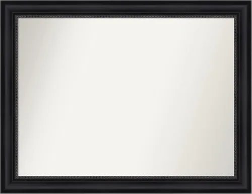 Vista 336 de Amanti Art Espejo personalizado, espejo de baño negro Astor, espejo de pared o espejo de tocador de baño sobre el fregadero (25 x 25 pulgadas)