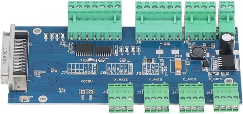 Vista 8 de Controlador de máquina de grabado CNC de 3 ejes, kit de tablero de control remoto con microstepping alto para mecanizado de precisión 120 V 60 Hz