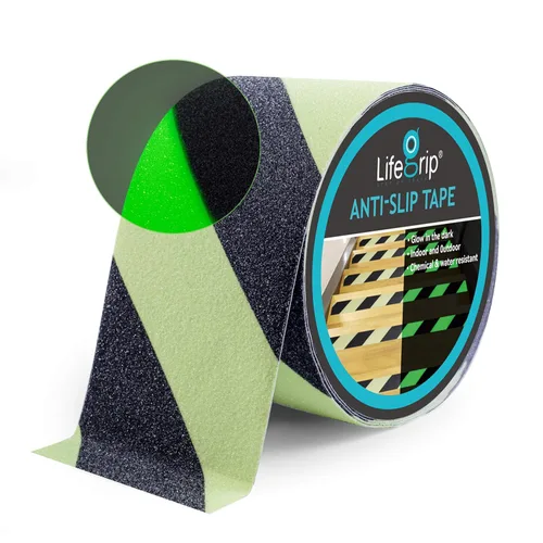 Vista 30 de Lifegrip - Cinta de tracción antideslizante, cinta de fricción de 1 pulgada x 15 pies, el mejor agarre, adhesivo abrasivo para escaleras, peldaños