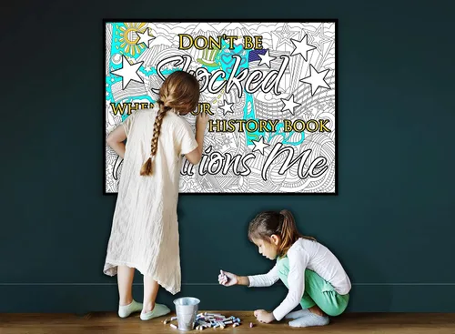 Vista 2 de Hamilton Song Lyric Coloring sheet, Large My Shot Coloring Page, Jumbo Coloring