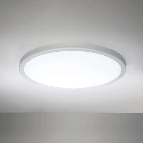 Vista 3 de WAC Lighting Geos 15in LED redondo de bajo perfil empotrado montaje 3000K en blanco
