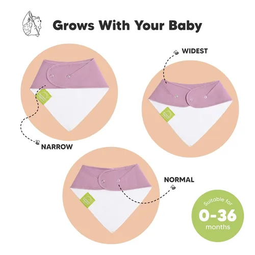 Vista 7 de KeaBabies Paquete de 8 baberos orgánicos para bebés para niñas y niños y paquete de 10 baberos bandana para bebé, baberos de dentición para niños