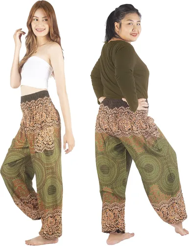 Vista 9 de Pantalones bohemios, pantalones harem, de yoga, para mujer, para la playa