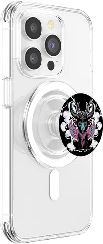 Vista 3 de Kawaii Pastel Goth Satanic Baphomet Aesthetic Nu Lindo y espeluznante PopSockets MagSafe PopGrip para iPhone