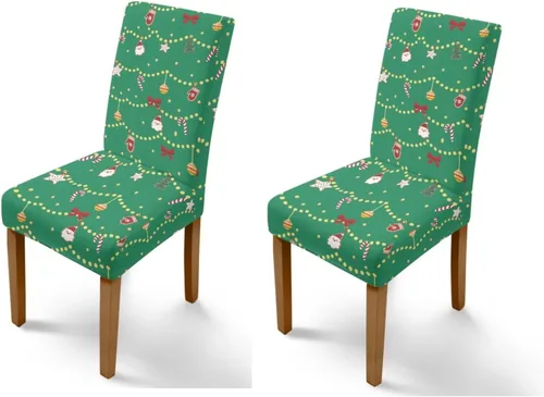 Vista 12 de Rnyleeg Juego de 1 fundas para sillas de comedor de Navidad, fundas para sillas de comedor, diseño étnico, diseño étnico, suave, lavable, para Arco