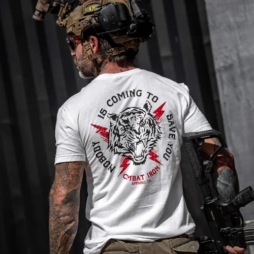 Vista 23 de Nobody is Coming to Save You - Camiseta de manga corta para hombre