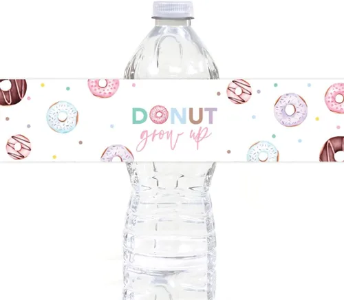 Vista 16 de Andaz Press Etiquetas impermeables para botellas de agua de primer cumpleaños con diseño de arco iris bohemio, envolturas brillantes para botellas