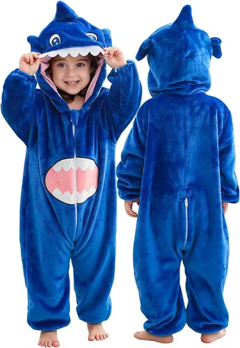 Vista 19 de Disfraz infantil de Halloween para cosplay, traje de animal con capucha para niños Mono