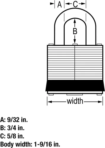 Vista 5 de Master Lock 3SST Candado de acero inoxidable para exteriores con llave, paquete de 2 llaves iguales