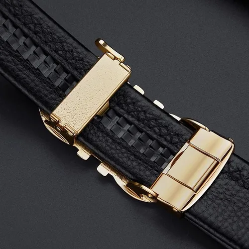 Vista 6 de VANNANBA Ratchet Leather Belt for MenFashion Belt Men Automatic Bucklewith Elegant Gift Box
