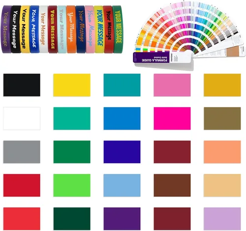 Vista 7 de Custom Rubber Bracelets – 0.5” Wide Personalized Silicone Wristbands for Parties, Awareness, Events & Celebrations