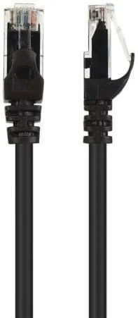 Vista 4 de MaxLLTo Cable de red Ethernet LAN CAT5 de 32 pies para módem de computadora, router, negro, RJ45 macho a macho, cable Cat 5e, 1 pieza