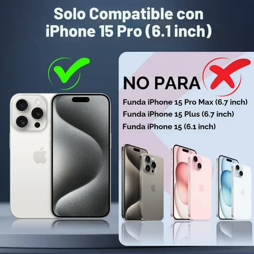 Vista 2 de Alpine - Funda para iPhone 15 Pro con funda para cámara Verde alpino