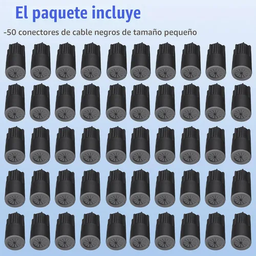 Vista 7 de 50 piezas de conectores de cable eléctrico impermeables, tapas de tuercas de torsión impermeables para exteriores, conector de terminal de cable