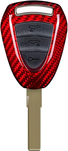 Vista 7 de Funda para llavero de fibra de carbono genuina para Porsche 911 987 997 Facelift Boxster Carrera GT Caimán Car Remote Key Fob Case para hombres Negro
