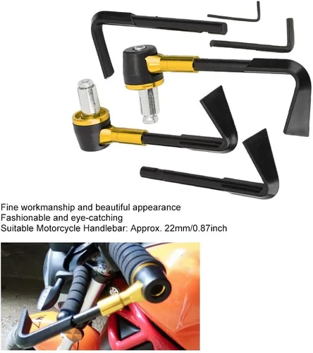 Vista 5 de EVGATSAUTO Protectores de palanca de motocicleta, CNC Freno Delantero Palanca de Guardia de la Motocicleta Handgrip Guard Moto Protector Manillar