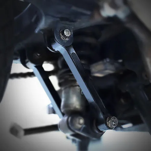 Vista 5 de Kits de eslabones de bajada de motocicleta, accesorios de suspensión de eslabones de caída, color negro, compatible con Royal Enfield Himalayan