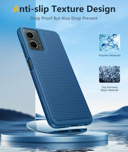 Vista 379 de FNTCASE Funda para iPhone 17 Pro: Fundas delgadas translúcidas de color azul claro compatibles con MagSafe, protección completa de la cámara