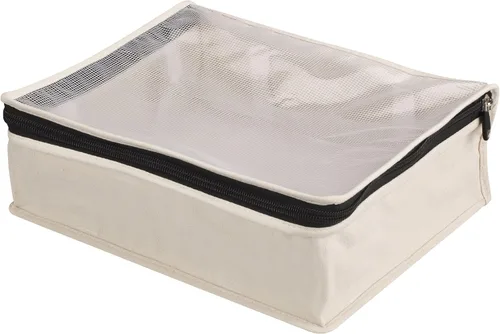 Vista 7 de Household Essentials 3321-1 Cedarline - Bolsa para suéter con cremallera de lona de algodón natural Bolsa de almacenamiento para armarios y debajo