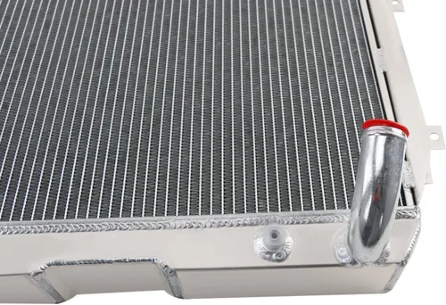 Vista 3 de CoolingSnow - Radiador de aluminio de 3 filas para radiadores de aluminio 1970-1975 71 72 73 74 Nissan Datsun 240Z 260Z S30 Chevy V8 + ventilador