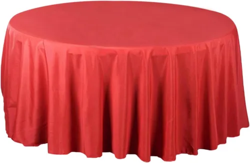 Vista 4 de BalsaCircle – Mantel redondo para bodas, de poliéster, 108 pulgadas, Manzana Verde (Apple Green)