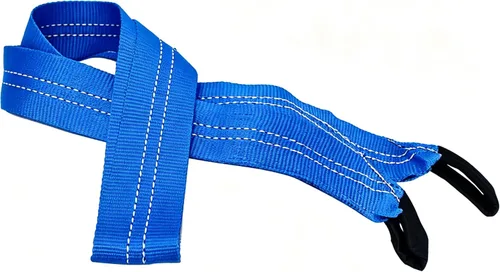 Vista 6 de HFS (R) Blue Tree Saver, correa de cabrestante, correa de remolque, capacidad de 30,000 libras (3 x 8 pies)