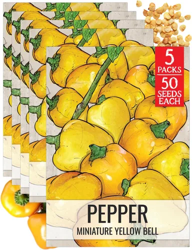 Vista 14 de Seed Needs - Semillas de pimiento arcoíris para plantar verduras, 1 paquete