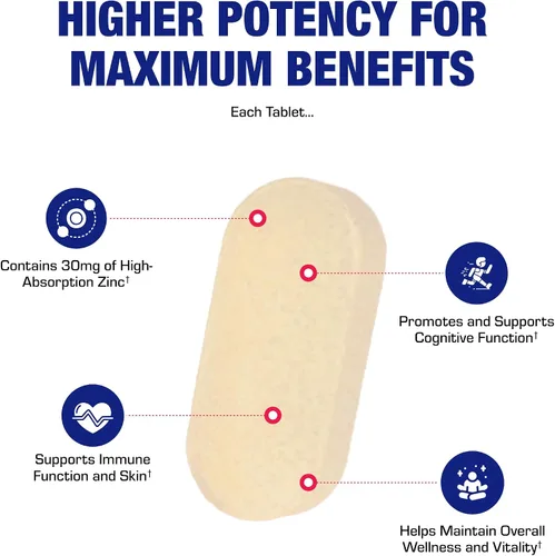 Vista 8 de Multivitamínico para adultos 30 en 1 con hierro, rico en antioxidantes de más de 50 multivitamínicos para mujeres y hombres con vitaminas A, C, D, E